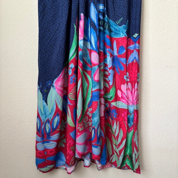 Anthropologie Bl-nk London Boho Floral Printed Tatiana Kaftan - Picture 7 of 14